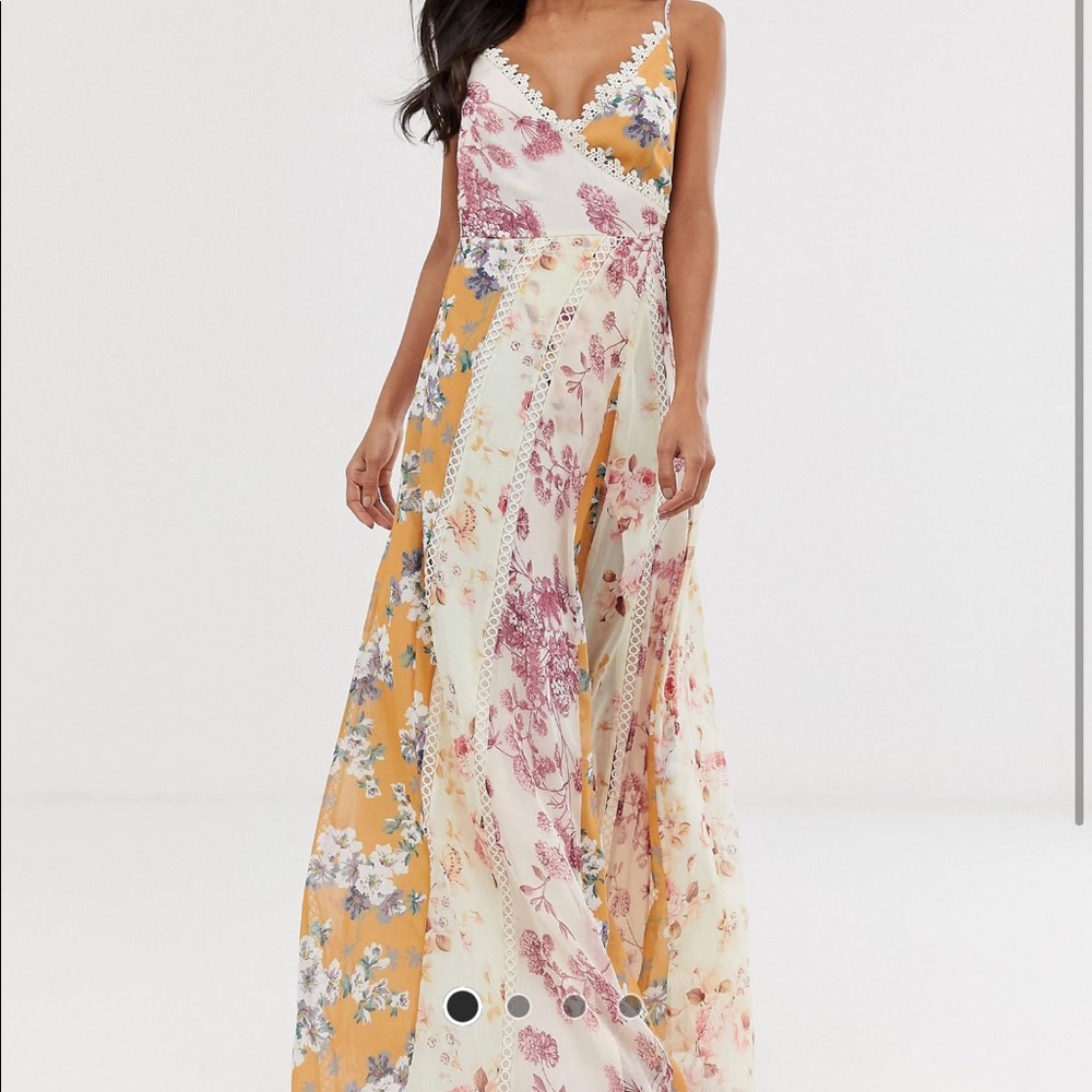 ASOS design floral maxi dress